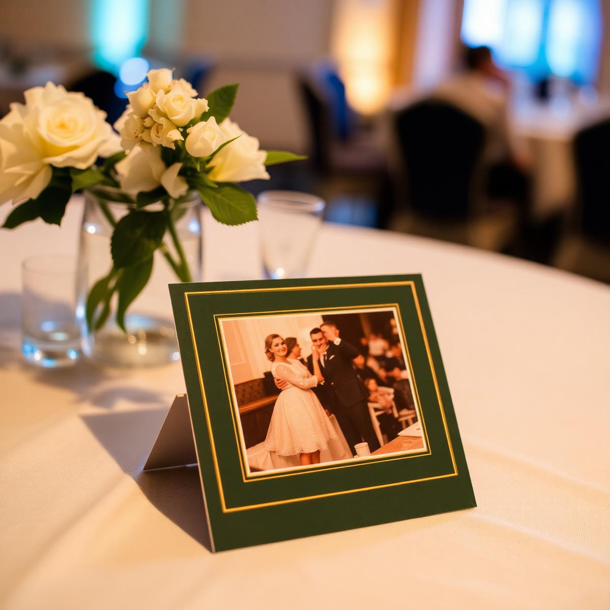 Custom event photo print carrying an organization logo and sponsor recognition