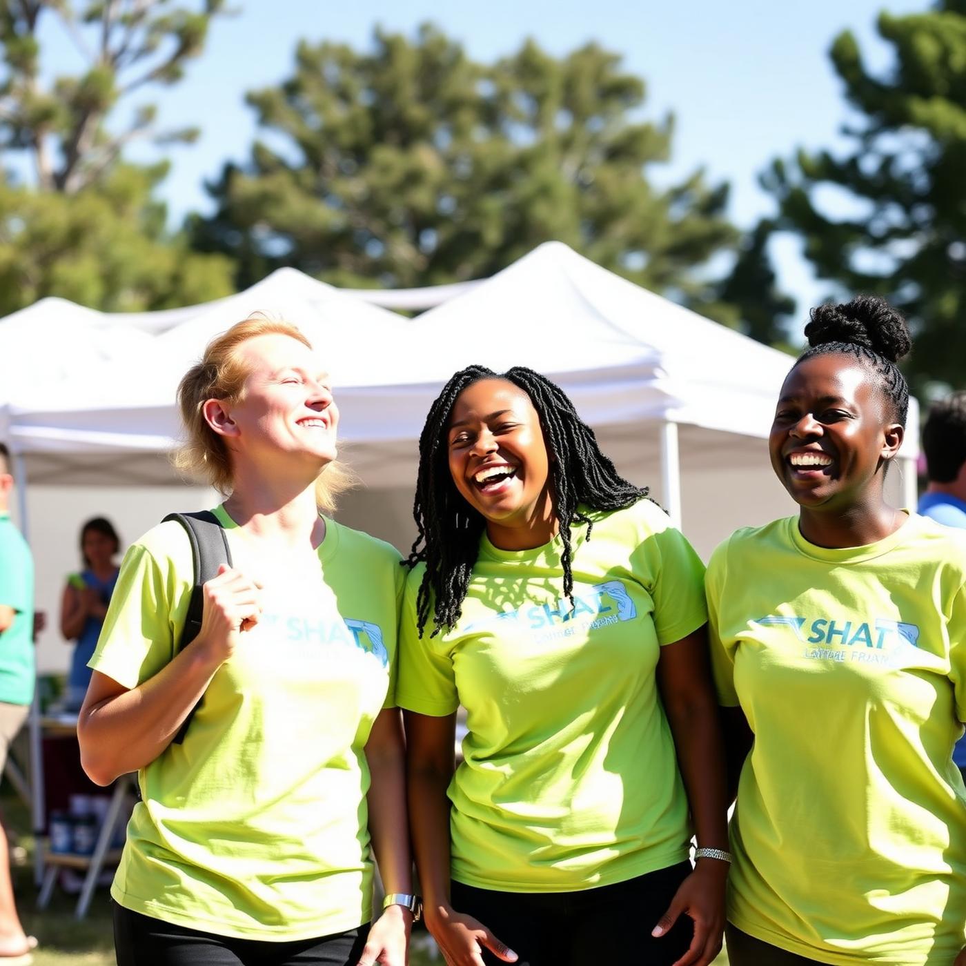 Volunteers photographed together at a Central Alabama appreciation event